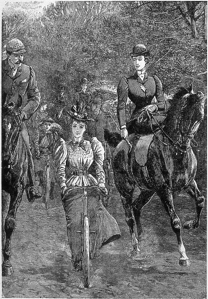 Cycling with Horses 1896