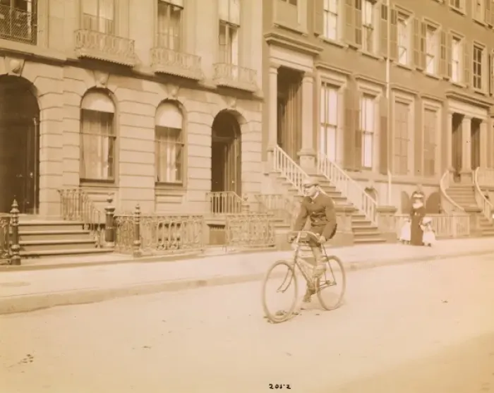 Framed Print : Cycling in New York Framed Print : Cycling in New York