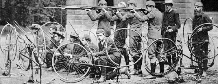 Framed Print : The Cyclist Company of the 1st Oxford University Volunteers Framed Print : The Cyclist Company of the 1st Oxford University Volunteers