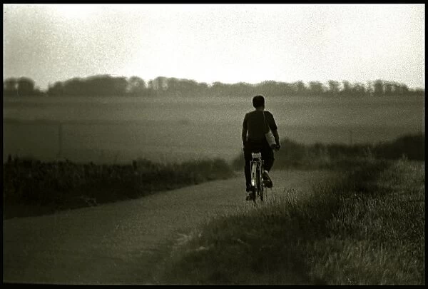 Cyclist - Normandy, France