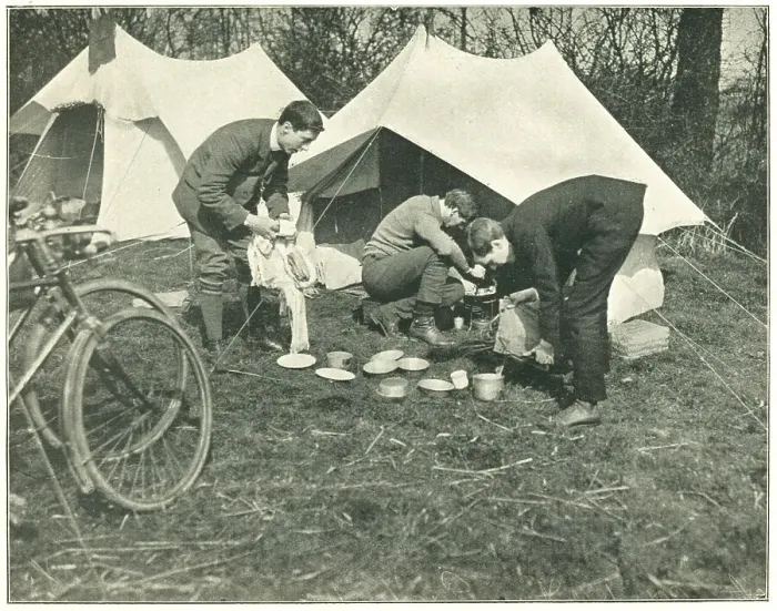 Framed Print : Cyclist's Camp, Lincolnshire Framed Print : Cyclist's Camp, Lincolnshire