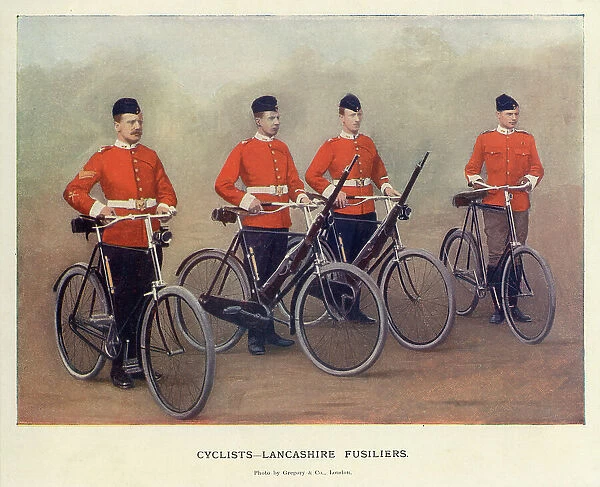Cyclists Lancashire Fusiliers Boer War Military