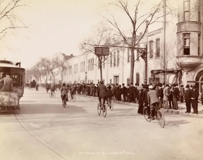 Framed Print : Cyclists in New York Framed Print : Cyclists in New York