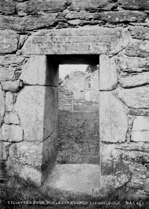 Framed Print : Cyclopean Door, Our Ladys Church, Glendalough Framed Print : Cyclopean Door, Our Ladys Church, Glendalough