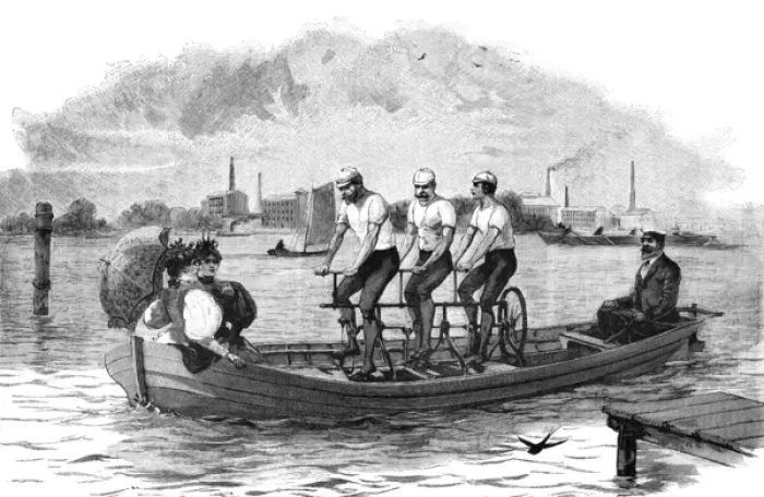Framed Print : Cycloscaphe 1896 Framed Print : Cycloscaphe 1896