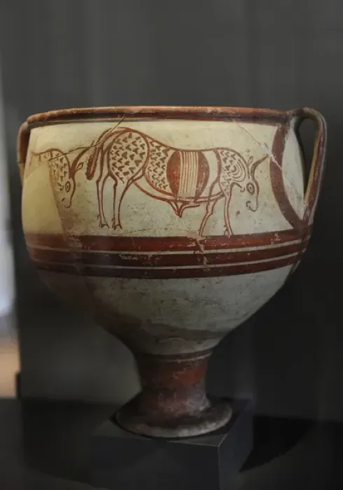 Framed Print : Cyprus. Mediterranean. Amphora, vessels for mixing and pouri Framed Print : Cyprus. Mediterranean. Amphora, vessels for mixing and pouri
