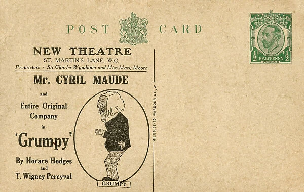 Cyril Maude in Grumpy, New Theatre, London