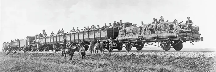 Framed Print : Czech armoured train 1918 Framed Print : Czech armoured train 1918
