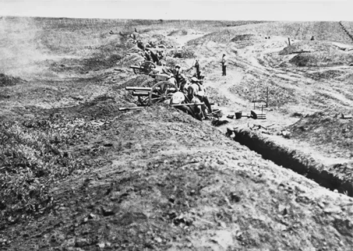 Framed Print : Czech artillery at Zborov Framed Print : Czech artillery at Zborov