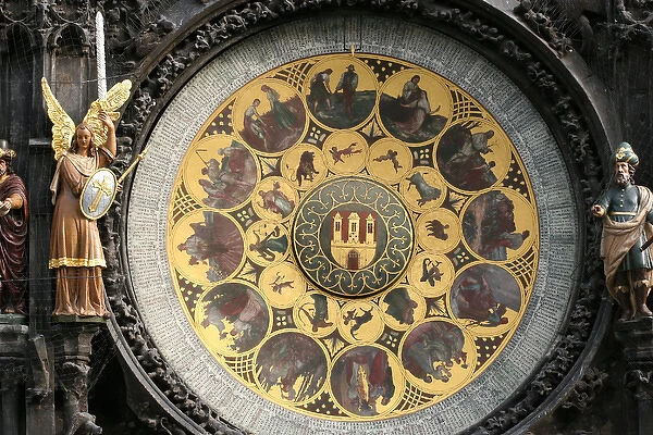 Czech Republic. The Prague Astronomical Clock. The calendar
