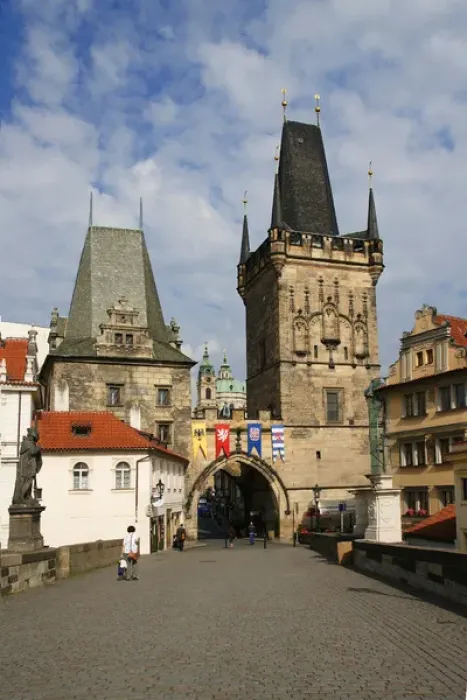 Framed Print : Czech Republic. Prague. Bridge tower at the end of the Charl Framed Print : Czech Republic. Prague. Bridge tower at the end of the Charl