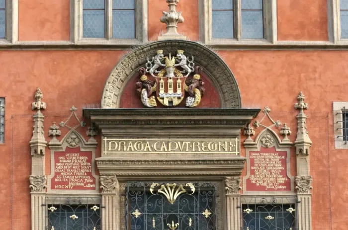 Framed Print : Czech Republic. Prague. Old Town Hall. Renaissance window Framed Print : Czech Republic. Prague. Old Town Hall. Renaissance window