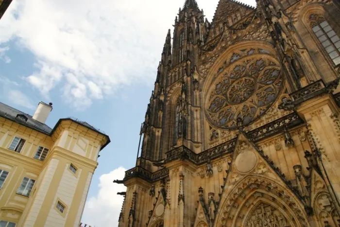 Framed Print : Czech Republic. Prague. St. Vitus Cathedral. West facade. ne Framed Print : Czech Republic. Prague. St. Vitus Cathedral. West facade. ne