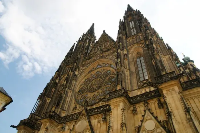 Framed Print : Czech Republic. Prague. St. Vitus Cathedral. West facade. ne Framed Print : Czech Republic. Prague. St. Vitus Cathedral. West facade. ne