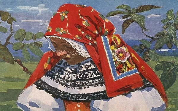 Czech Republic - Rural female type in traditional costume