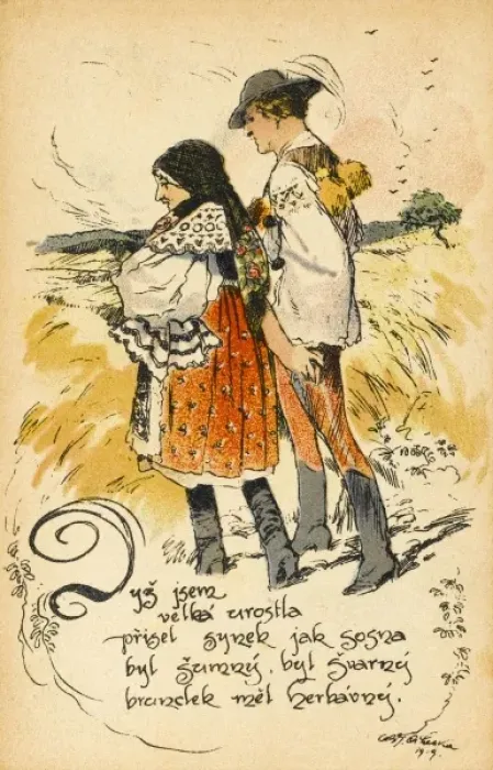 Framed Print : Czech Rural costume Framed Print : Czech Rural costume