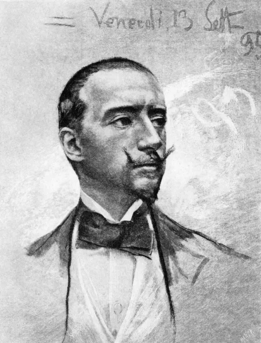 Framed Print : D annunzio at Age 32 Framed Print : D annunzio at Age 32