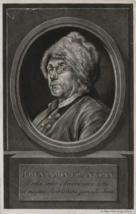 Framed Print : D. Benjamin Franklin, et vita inter Americanos acta, et magn Framed Print : D. Benjamin Franklin, et vita inter Americanos acta, et magn