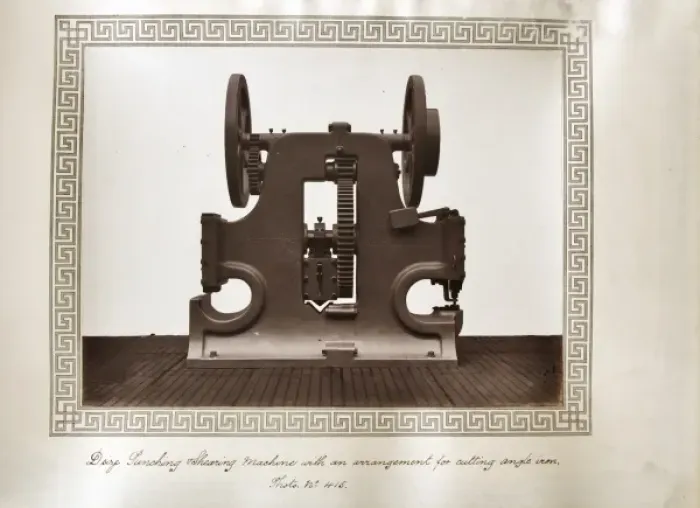 Framed Print : D size punching and shearing machine Framed Print : D size punching and shearing machine