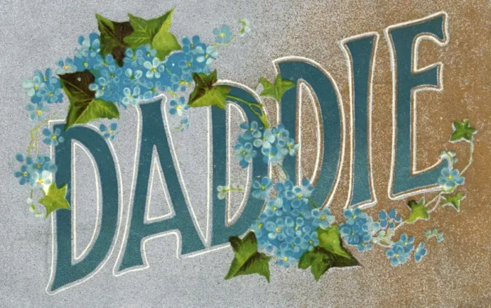 Framed Print : Daddie Postcard Framed Print : Daddie Postcard