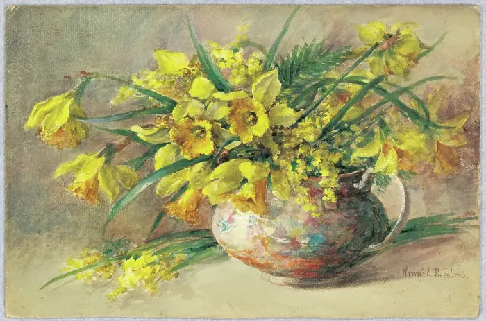 Framed Print : Daffodils and Mimosa Framed Print : Daffodils and Mimosa