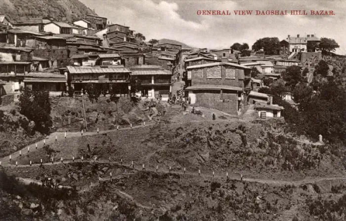 Framed Print : Dagshai Hill Bazar - India Framed Print : Dagshai Hill Bazar - India