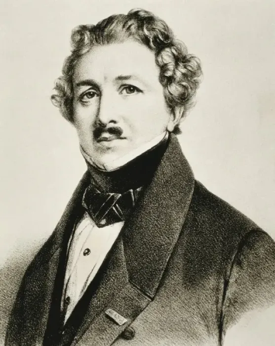 Framed Print : DAGUERRE, Louis-Jacques-Mande (1787-1851). French Framed Print : DAGUERRE, Louis-Jacques-Mande (1787-1851). French