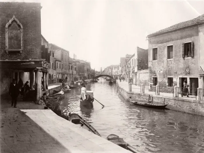 Framed Print : Daily life on a canal, boats, gondola, Venice Italy Framed Print : Daily life on a canal, boats, gondola, Venice Italy