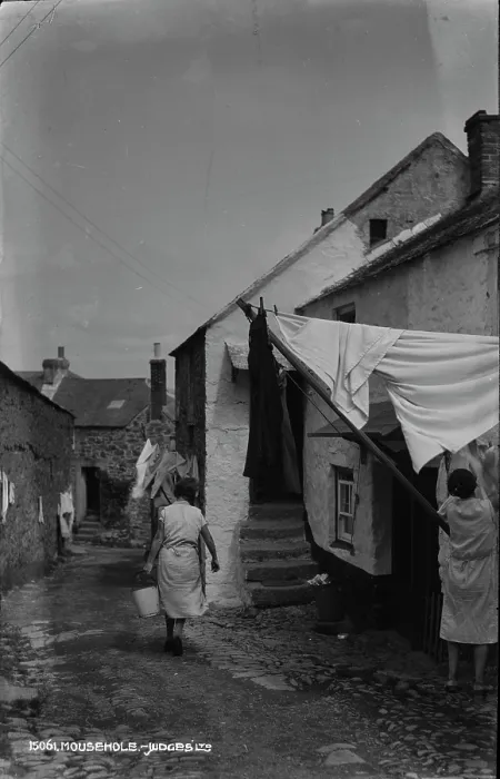 Framed Print : Daily Life in Mousehole Framed Print : Daily Life in Mousehole