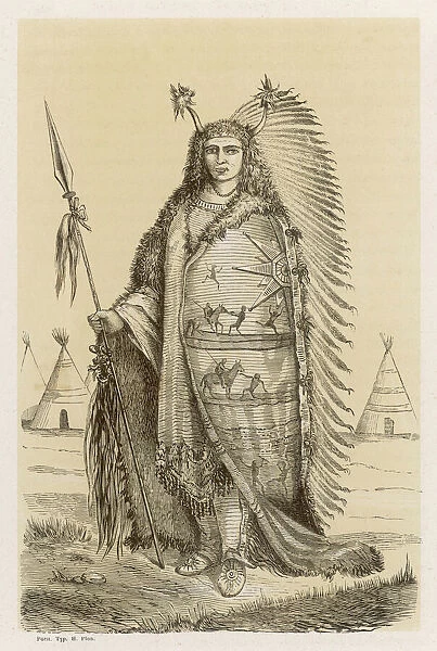 Dakota Chief. Chief of the Dakota people