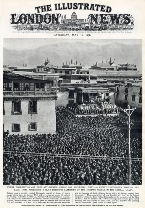 Framed Print : Dalai Lama addressing a huge crowd in Tibet, 1956 Framed Print : Dalai Lama addressing a huge crowd in Tibet, 1956