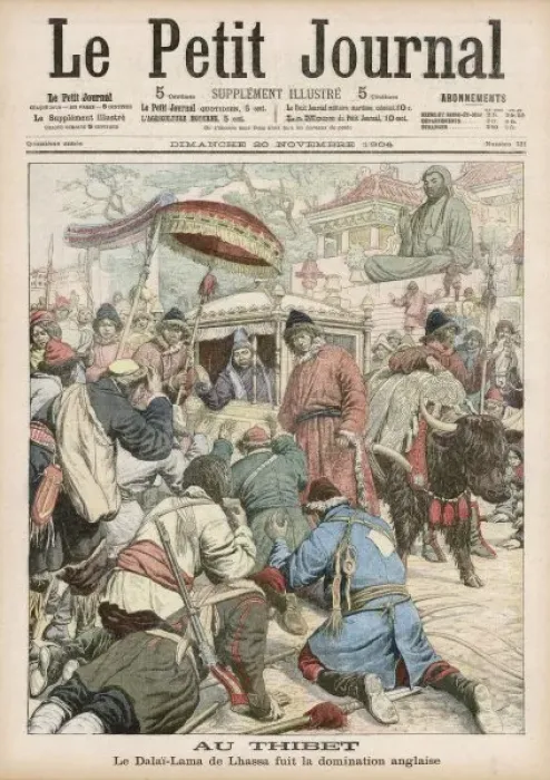 Framed Print : Dalai Lama Flees British