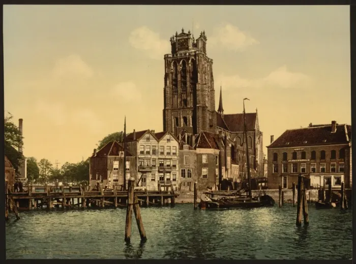 Framed Print : Dam and Mshaven, Dordrecht, Holland Framed Print : Dam and Mshaven, Dordrecht, Holland