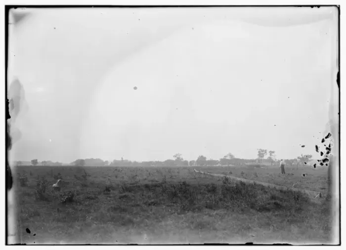 Framed Print : Damaged machine to the right of the launching track at the e