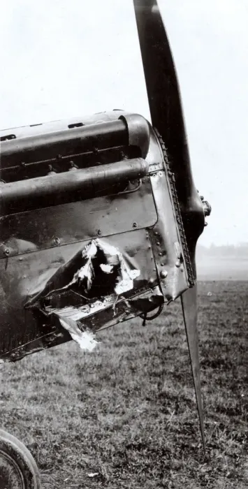 Framed Print : Damaged SE5 biplane, Northern France, WW1 Framed Print : Damaged SE5 biplane, Northern France, WW1