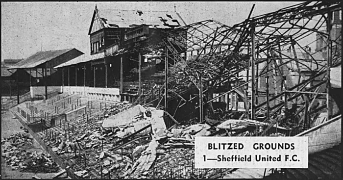 Framed Print : Damaged stands at Sheffield United Football ground Framed Print : Damaged stands at Sheffield United Football ground