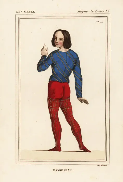 Framed Print : Damoiseau, son of a nobleman or gentleman, 15th century Framed Print : Damoiseau, son of a nobleman or gentleman, 15th century