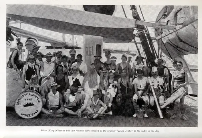 Framed Print : Dance Band on cruise liner, Empress of Australia Framed Print : Dance Band on cruise liner, Empress of Australia