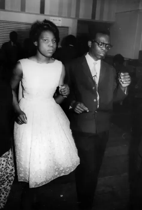 Framed Print : Dance - black couple on the dance floor at event at British Framed Print : Dance - black couple on the dance floor at event at British