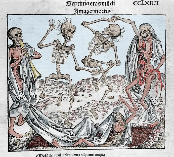 Framed Print : The Dance of Death (1493) by Michael Wolgemut, from the Libe Framed Print : The Dance of Death (1493) by Michael Wolgemut, from the Libe