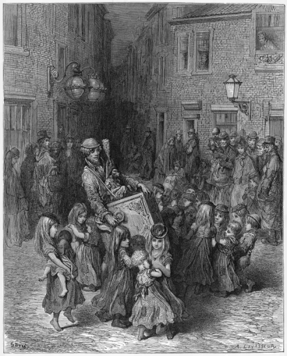 Framed Print : Dance to Organ / Slums / C19 Framed Print : Dance to Organ / Slums / C19