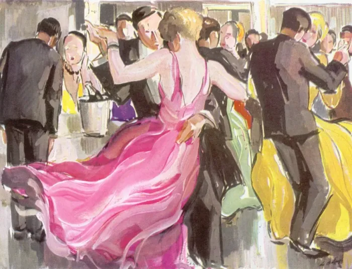 Framed Print : Dance in Private Home Framed Print : Dance in Private Home