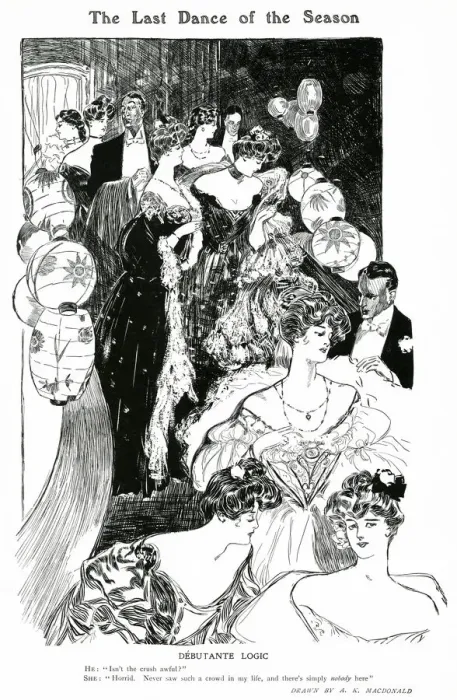 Framed Print : The last dance of the season 1906 Framed Print : The last dance of the season 1906