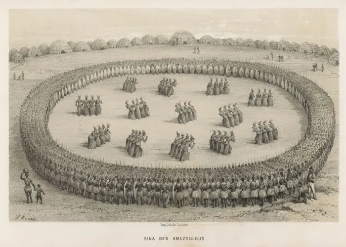 Framed Print : Dance of Zulus, 1840 Framed Print : Dance of Zulus, 1840