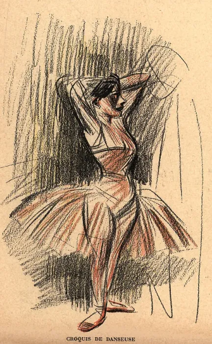 Framed Print : Dancer Sketch Framed Print : Dancer Sketch