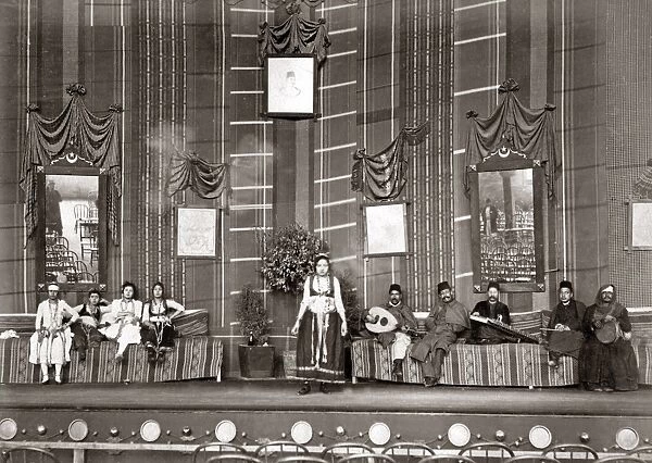 Dancers, Arab theatre, Cairo circa 1890