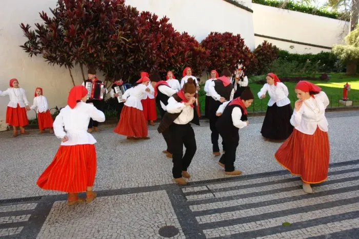 Framed Print : Dancers from Campanario, in Funchal, Madeira Framed Print : Dancers from Campanario, in Funchal, Madeira
