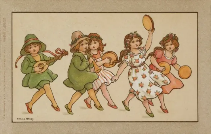 Framed Print : Dancing children Framed Print : Dancing children