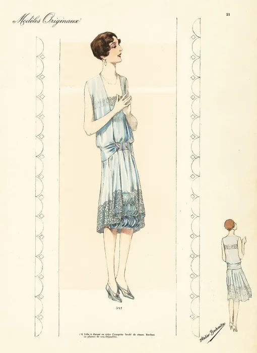 Framed Print : Dancing frock in sky-blue crepe georgette Framed Print : Dancing frock in sky-blue crepe georgette