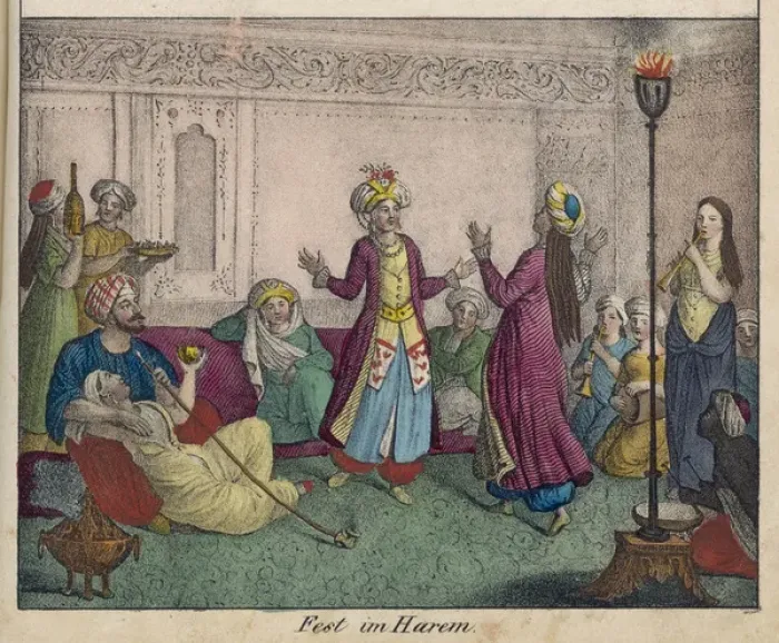 Framed Print : Dancing in Harem Framed Print : Dancing in Harem